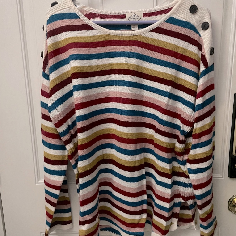 Multi Colored Striped “St. John’s Bay” Sweater